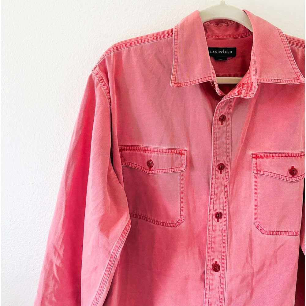 Lands’ End Faded Button-Up